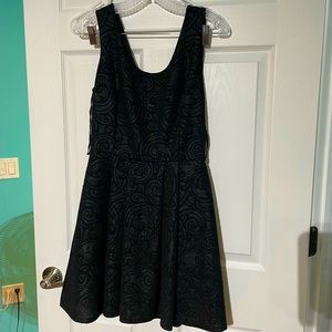 Black texture dress